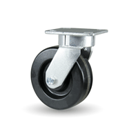 Phenolic kingpinless swivel caster